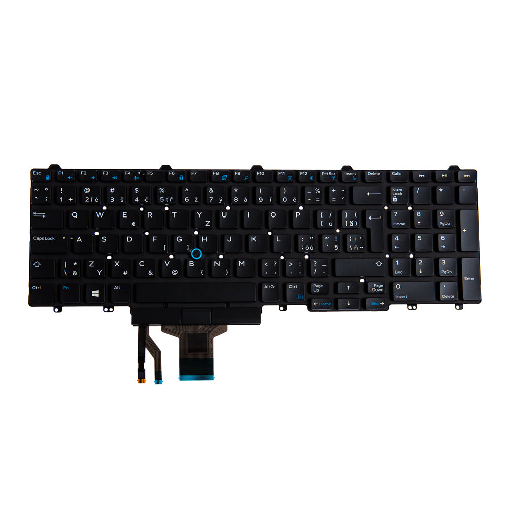 Origin Storage KB-V36YD – Notebook-Ersatztastatur – beleuchtet – Tschechisch – schwarz – für Dell Latitude 549