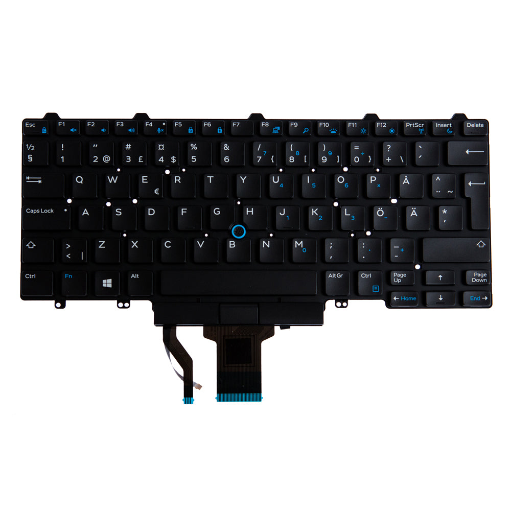 Origin Storage KB-G20WG – Notebook-Ersatztastatur – beleuchtet – QWERTY (Nordisch) – für Dell Precision 5510