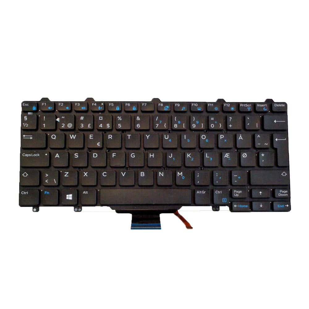 Origin Storage KB-W24RK – Notebook-Ersatztastatur – beleuchtet – QWERTY (Nordisch) – für Dell Latitude E7450
