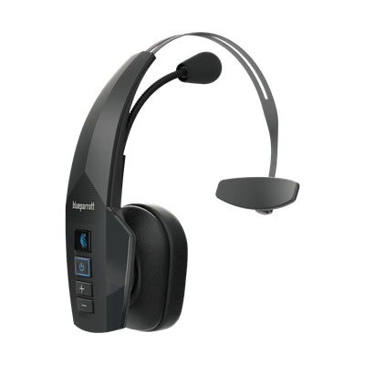 BlueParrott B350-XT Office-Headset – On-Ear, Mono, Kabel + BT, Schwarz, BT 5.0