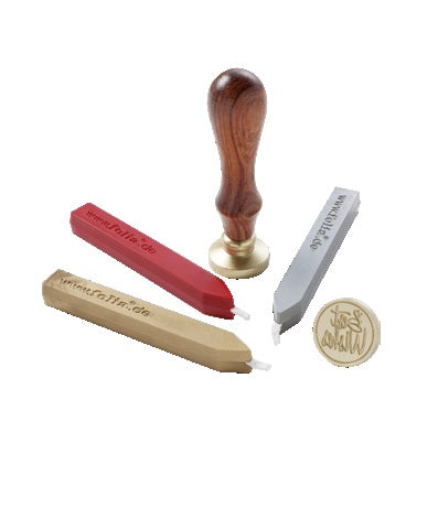 Folia Stempel-Set – 1-teilig – Holz – inkl. Siegelwachs