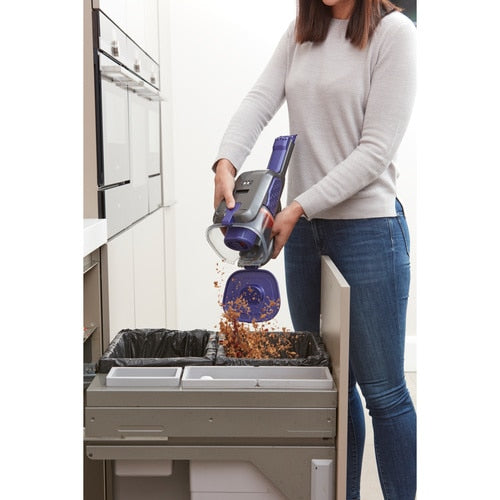 Black & Decker Black+Decker BHHV520BFP – Akku-Handstaubsauger – Trocken, beutellos, 18 V, 35 AW – Schwarz/Violett