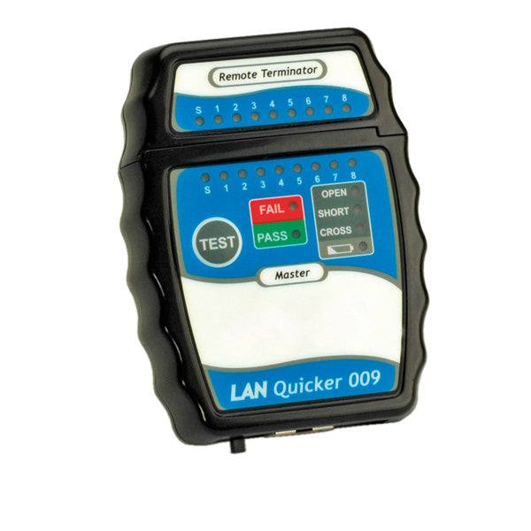 VALUE LAN Quicker – Netzwerk-Kabeltester – RJ45, LED-Anzeige, OPEN/SHORT/CROSS