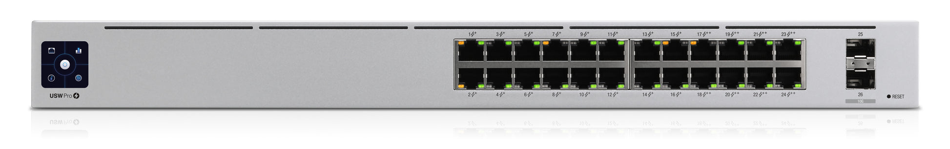 Ubiquiti UniFi USW-Pro-24-POE Gen 2 – Verwalteter L2/L3 Switch – 24× 1G, 2× SFP+, PoE+/PoE++, PoE-Budget 400 W