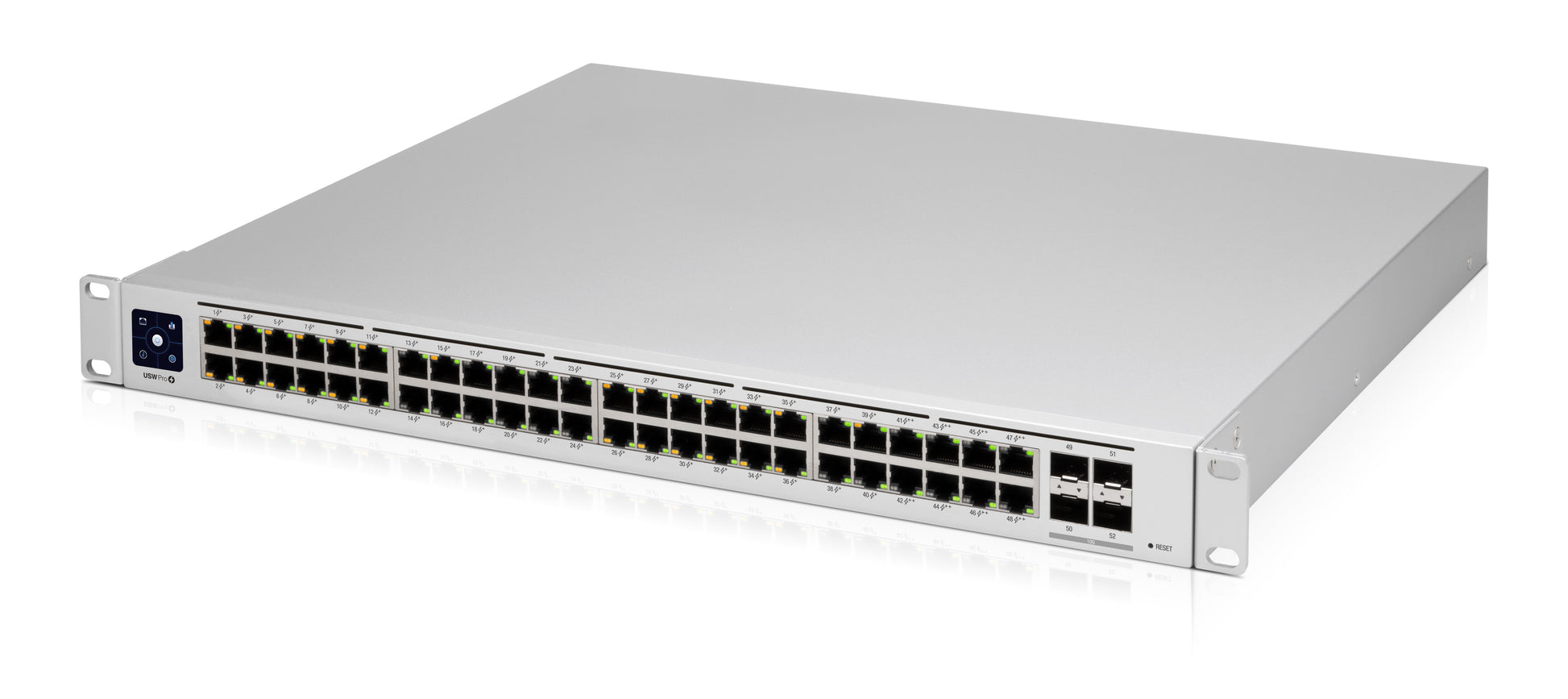 Ubiquiti UniFi Pro – Managed Switch – 48×GbE, 4×SFP+, L2/L3, PoE+ 600 W, 19" Rack