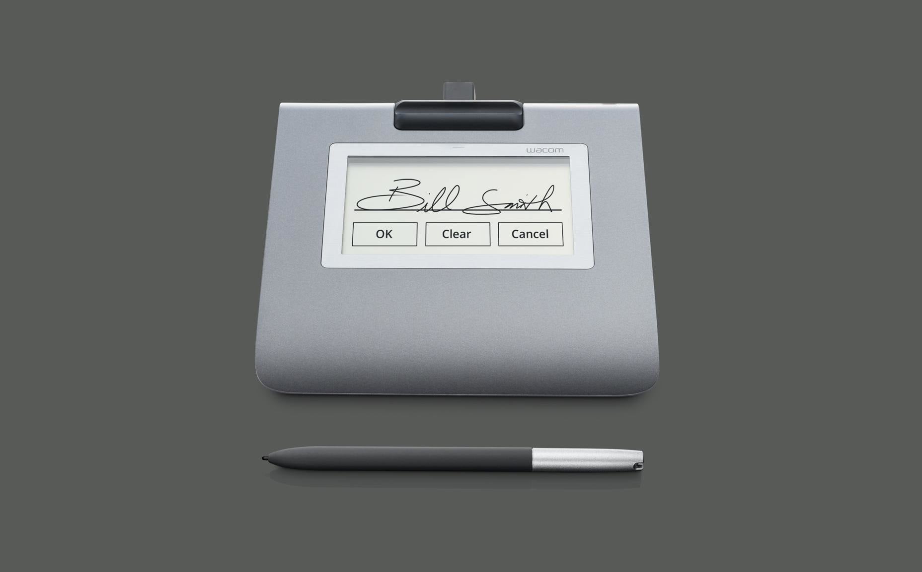 Wacom Signature Set STU-430 – Aktiver Eingabestift – Grau