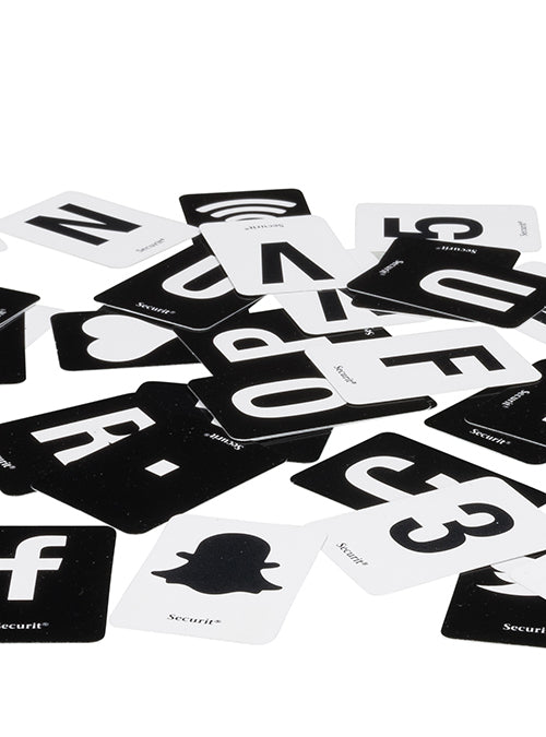 Securit Buchstabenleiste – 100 cm – schwarz