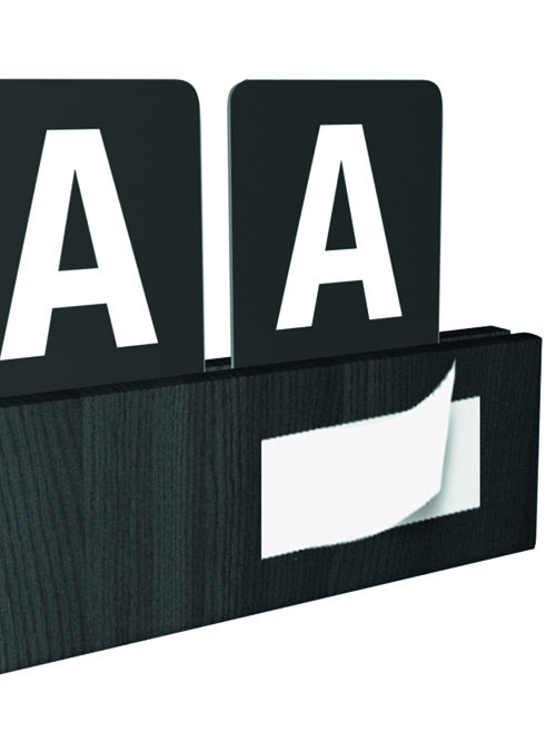 Securit Buchstabenleiste – 100 cm – schwarz