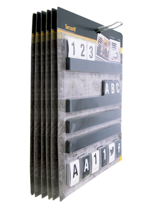 Securit Buchstabenleiste – 100 cm – schwarz