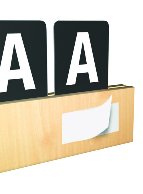 Securit Zubehör Buchstabenleiste – zur Wandmontage – 1'000 mm – Teak