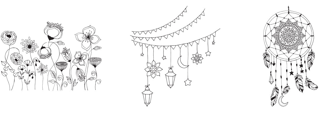 Securit Schablone – Windoodle Home WD-3A3-HM – A3 – 3er-Set – ab 3 Jahren