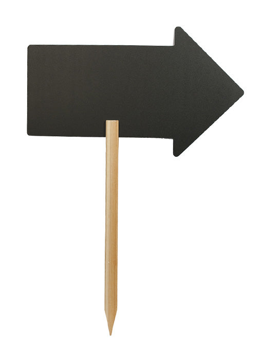 Securit Silhouette-Kreidetafel FBS-ARROW – 670 × 492 mm – Melamin, schwarz – für Kreidemarker