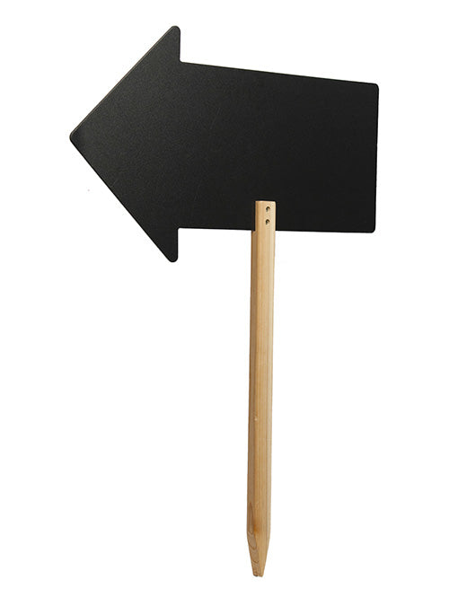 Securit Silhouette-Kreidetafel FBS-ARROW – 670 × 492 mm – Melamin, schwarz – für Kreidemarker