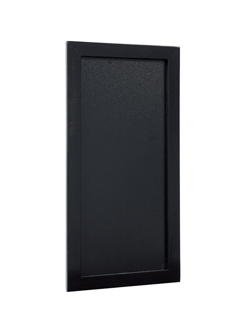 Securit Kreidetafel WOODY – 200 × 400 mm – Kieferholzrahmen, schwarz – doppelseitig