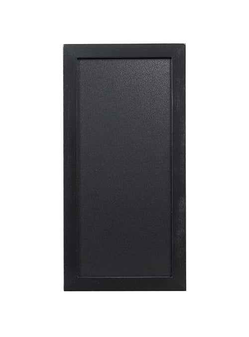 Securit Kreidetafel WOODY – 200 × 400 mm – Kieferholzrahmen, schwarz – doppelseitig