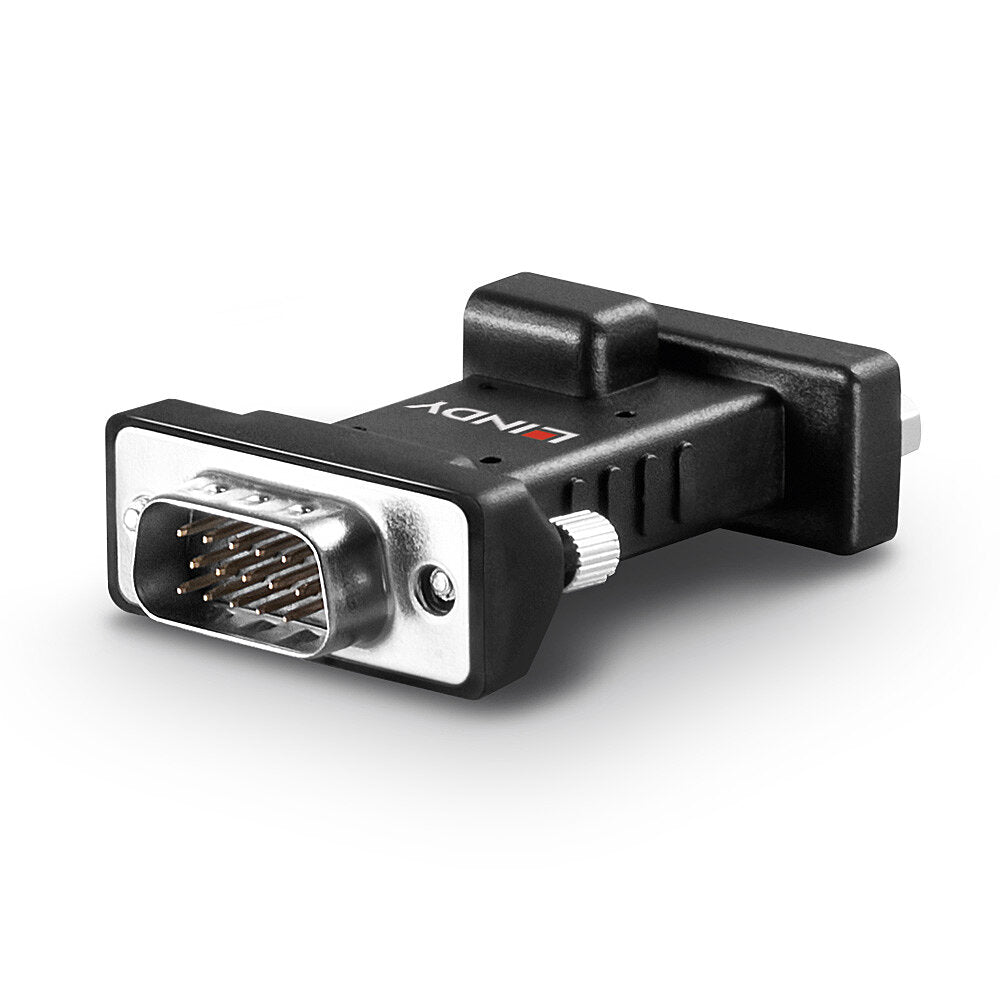 Lindy 32121 Adapter HDMI zu VGA – 4K (3840 × 2160), 1× HDMI, 1× VGA (D-Sub), Schwarz