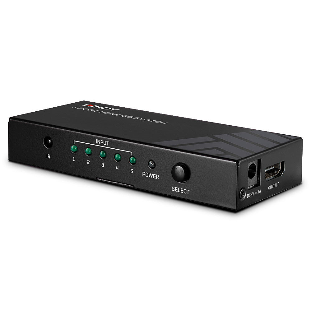 Lindy HDMI-Switch, 5×1, 18 Gbit/s