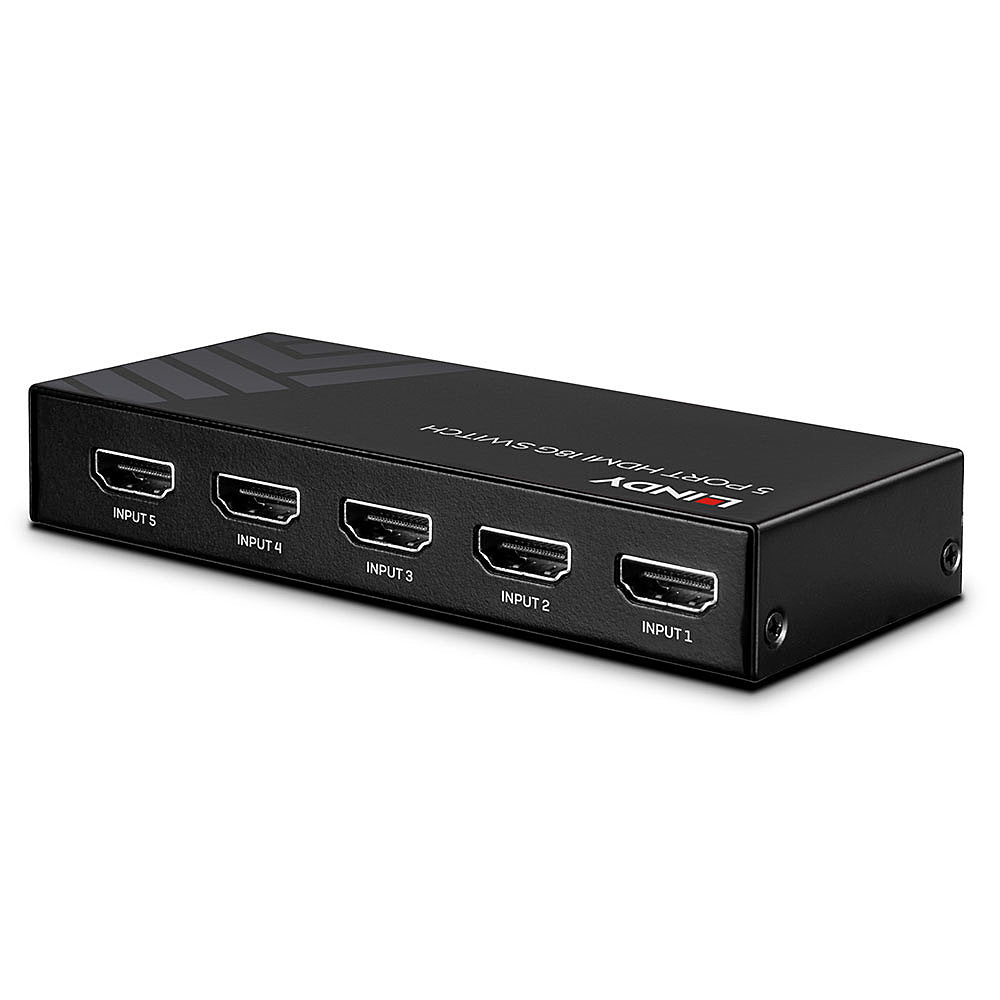 Lindy HDMI-Switch, 5×1, 18 Gbit/s