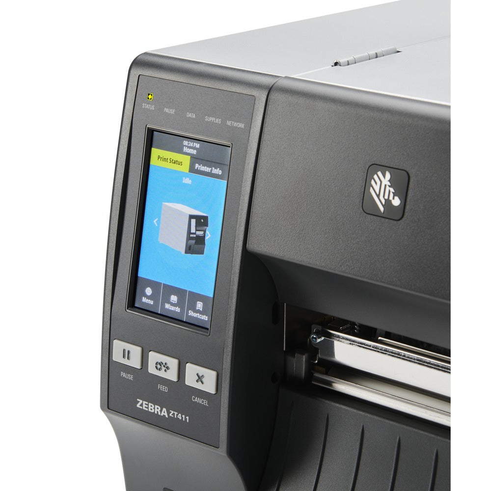 Zebra ZT411 – Etikettendrucker, Thermotransfer, bis 104 mm, USB, Bluetooth, LAN, 203 × 203 dpi