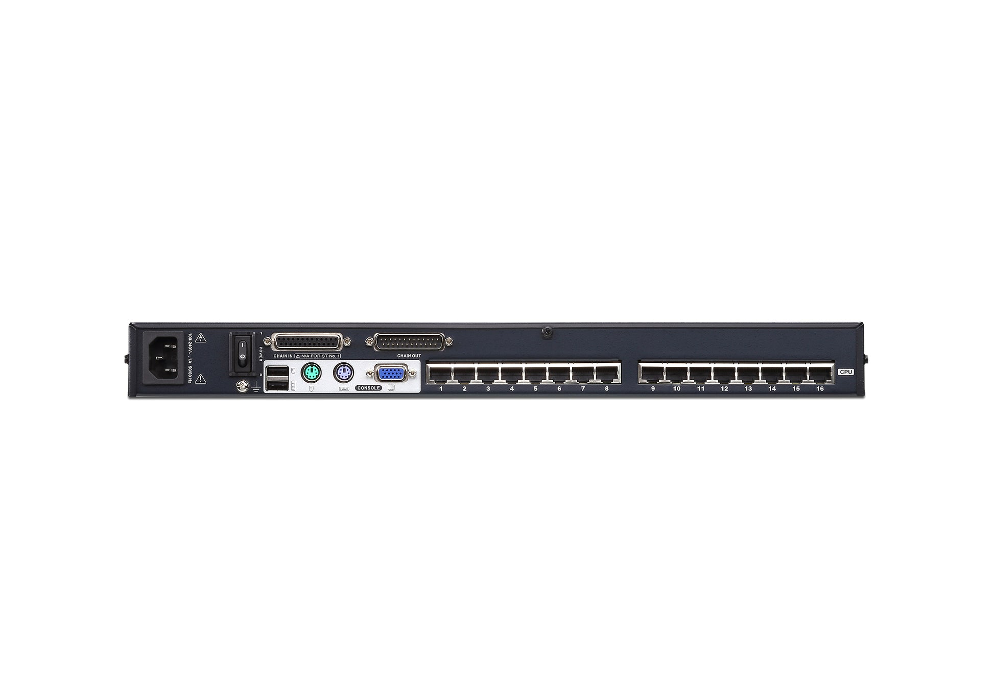 ATEN KH1516A – KVM-Switch – 16×RJ45, 1U, Schwarz