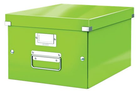 Leitz Click&Store WOW Aufbewahrungsbox B 281 × H 200 × T 370 mm – für A4, mit Deckel, stapelbar, grün