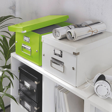 Leitz Click&Store WOW Aufbewahrungsbox B 281 × H 200 × T 370 mm – für A4, mit Deckel, stapelbar, grün
