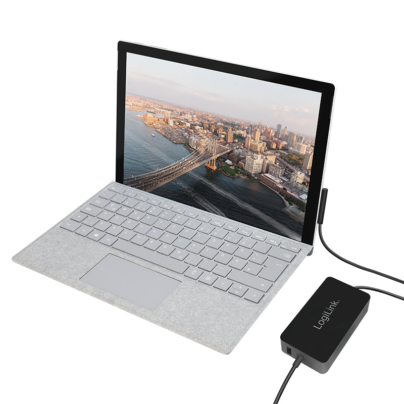 LogiLink PA0197 Netzteil 44 W – USB‑A×1 – für Microsoft Surface Pro 6, Surface Pro 4 und andere – schwarz