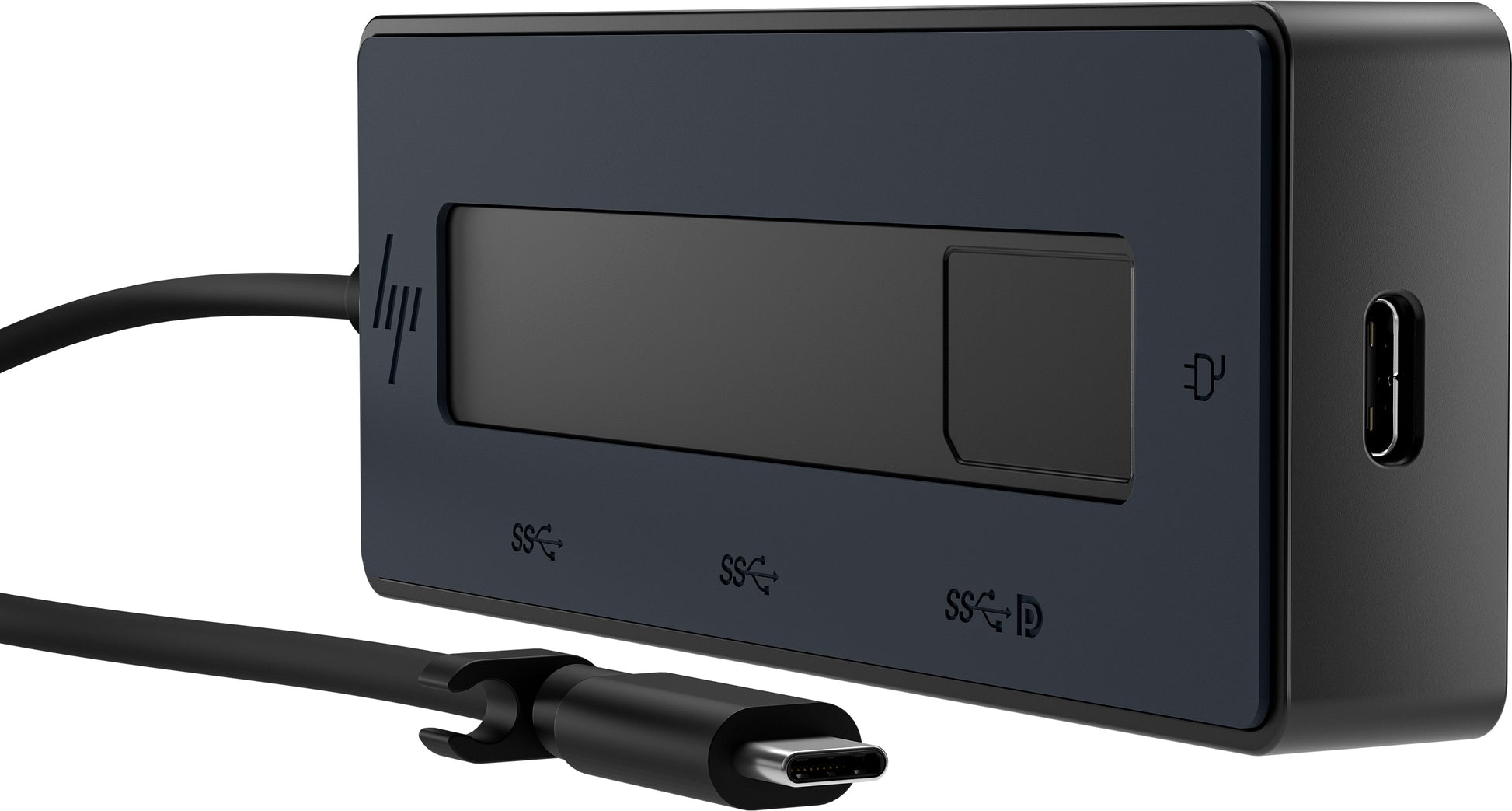 HP Multiport-Adapter – USB-C, 1× DP, 4× USB-C, 65 W PD, für Windows/Mac/ChromeOS