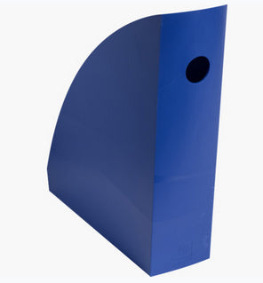 Exacompta BeeBlue Stehsammler – für A4+ – Kunststoff – Marineblau – 266 × 82 × 305 mm