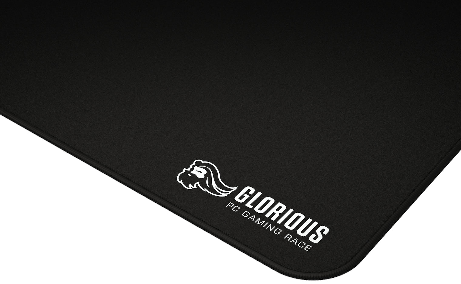 Glorious Gaming Gaming-Mauspad – 330 × 280 mm, Stoff, Gummi, Schwarz