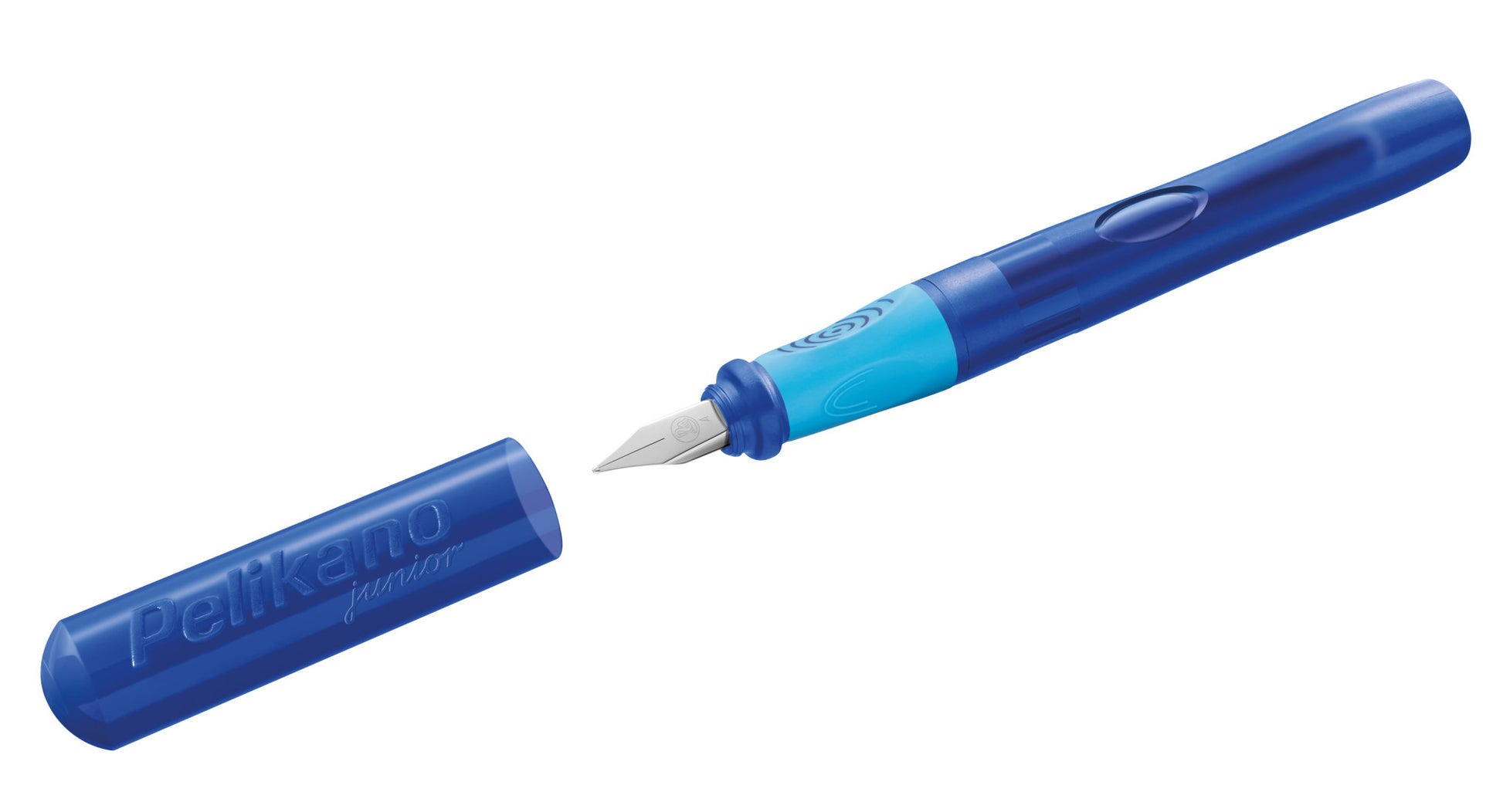 Pelikano junior – Federspitze A – für Rechtshänder – blau – Patronen