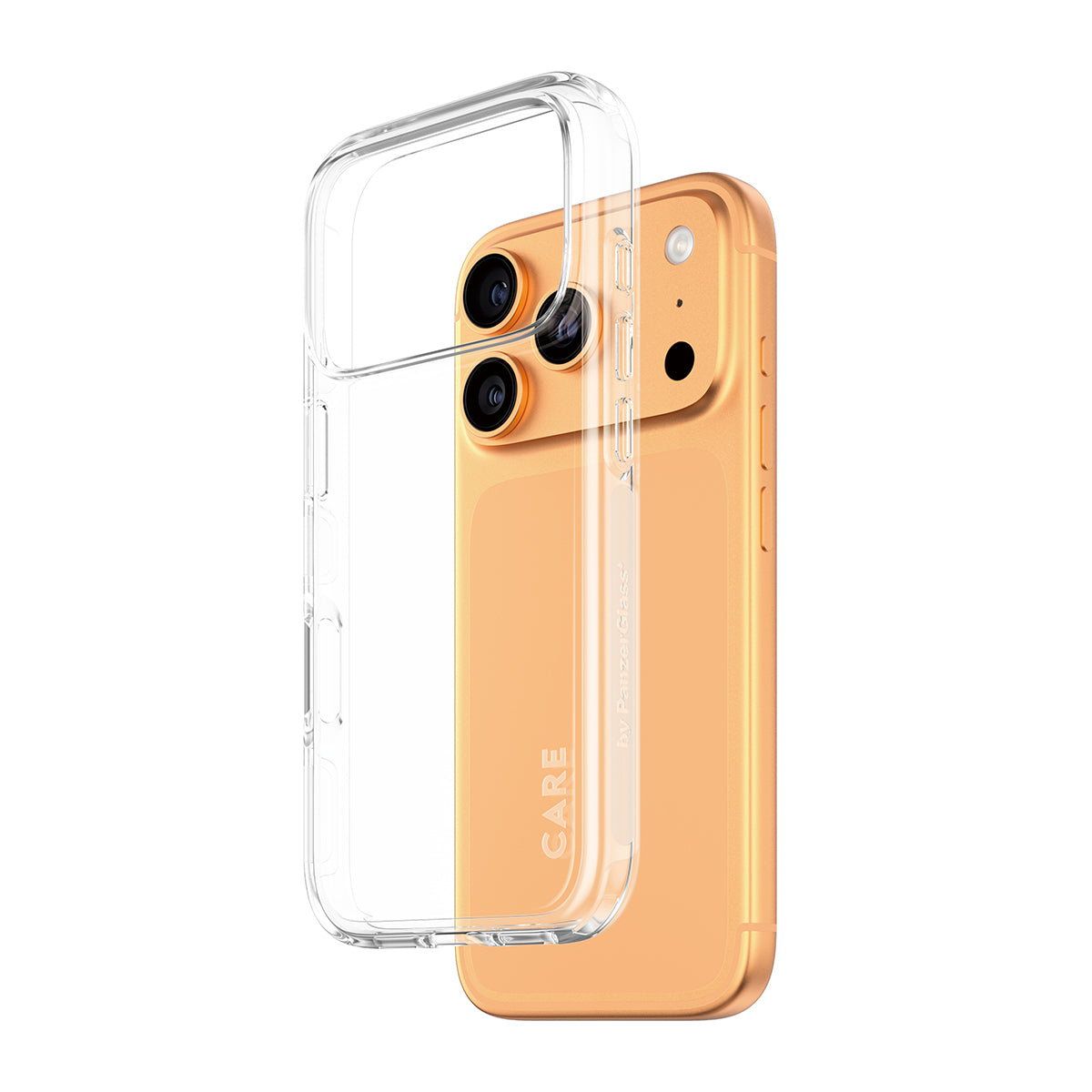 PanzerGlass Backcover CARE Flagship Case Urban Combat – für Apple iPhone 17 Pro – transparent – TPU