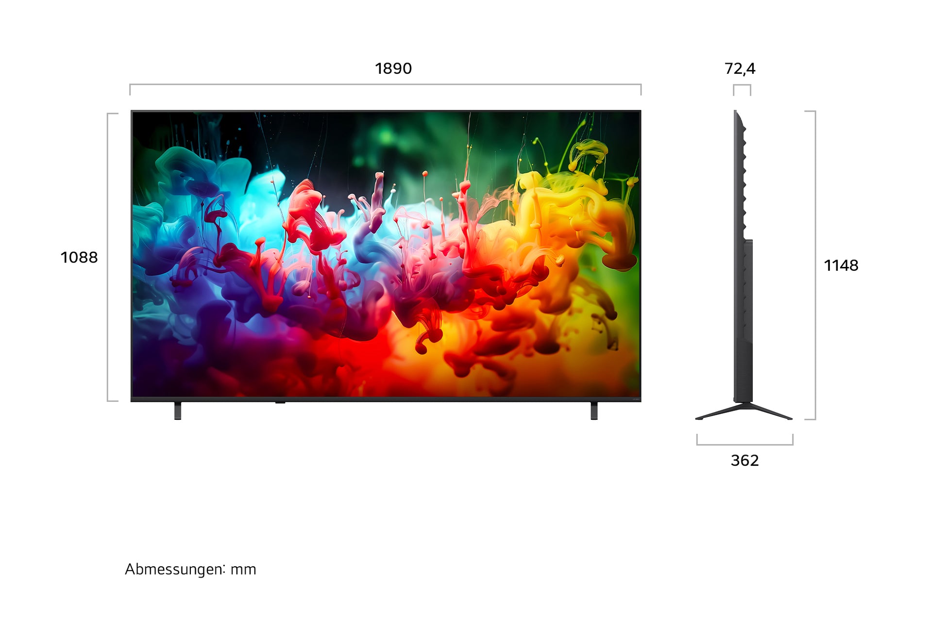 LG 85QNED7EB3A – 85" Fernseher – 4K UHD – QNED – webOS 26 – 60 Hz – HDR10, HLG