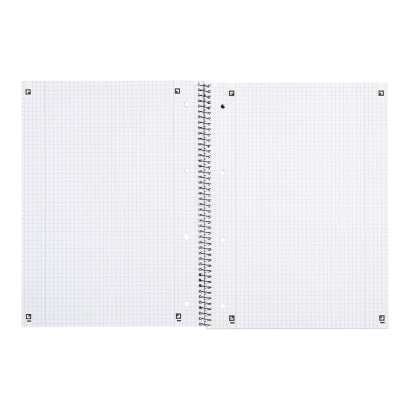 Oxford Collegeblock – A4 – kariert – 80 Blatt – 90 g/m² – Softcover, 4-fach gelocht, mikroperforiert, rot