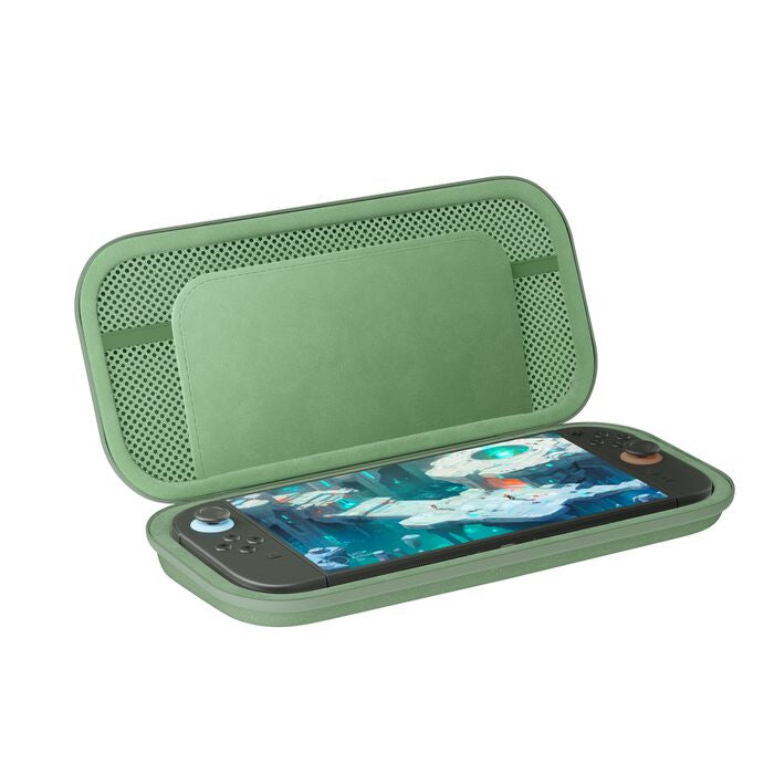 Belkin Tragetasche – wasserfest, stossfest – für Nintendo Switch 2 – 145 × 46 × 293 mm – grün, Polyester/Samt