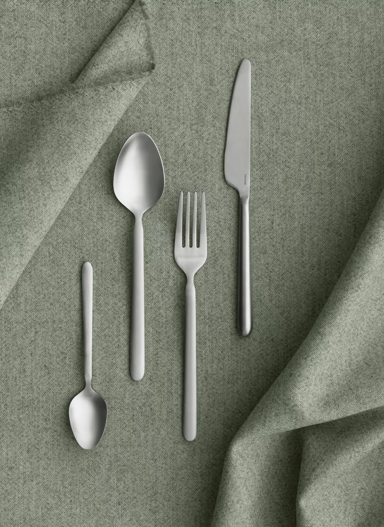 Blomus STELLA Besteck-Set – 16-teilig, 20 cm, Edelstahl, matt, spülmaschinenfest