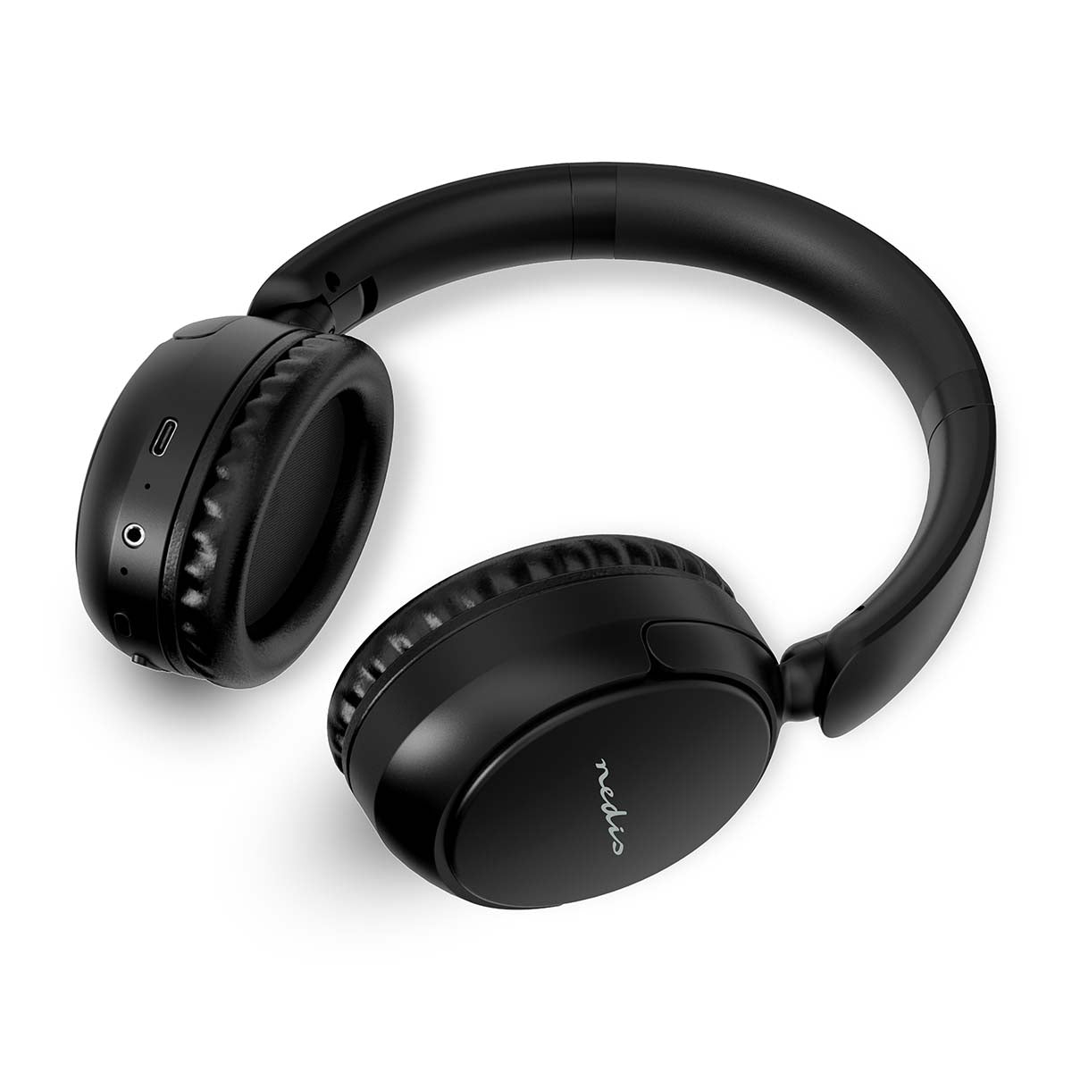 Nedis Over-Ear Kopfhörer – Stereo, Kabel + BT 5.3, Schwarz