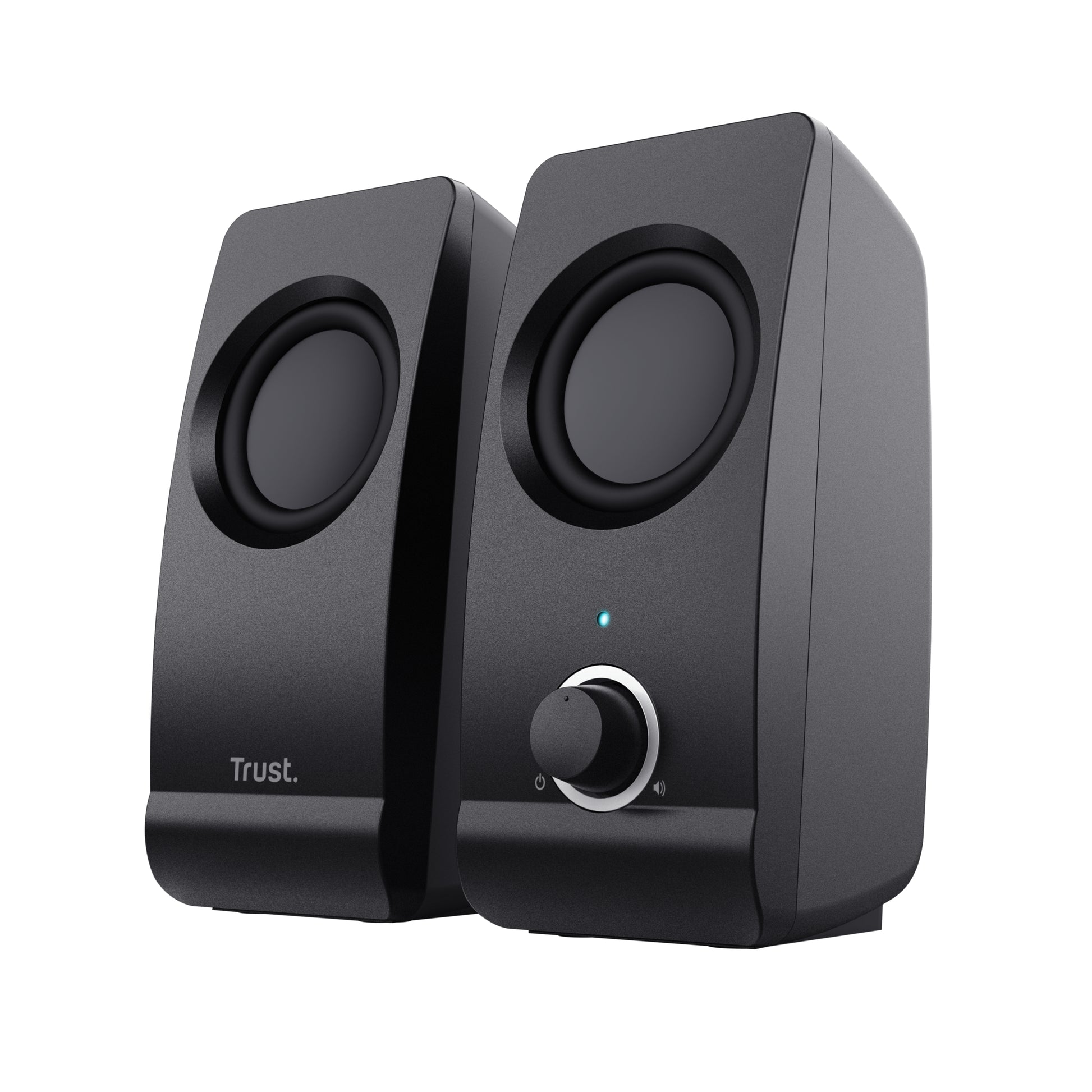 Trust Remo – PC-Lautsprecher-Set 2.0 – 8 W, 3,5 mm Klinke, USB, Schwarz