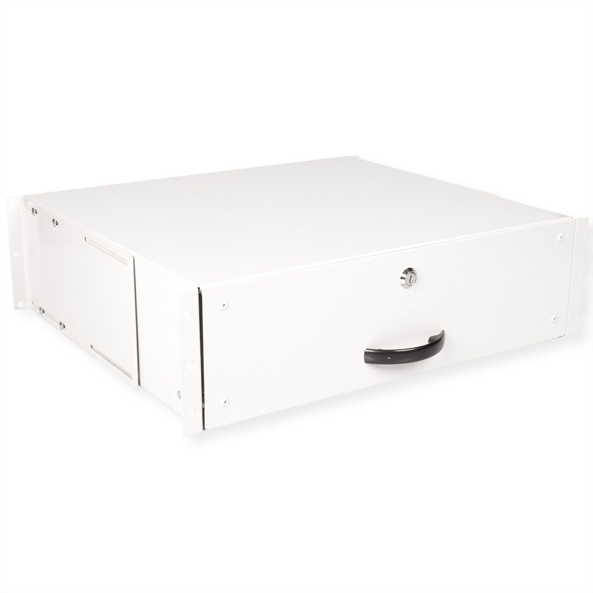 ROLINE Tastatureinschub, 19", 3U, abschliessbar, 485 × 400 × 130 mm, lichtgrau, Stahl