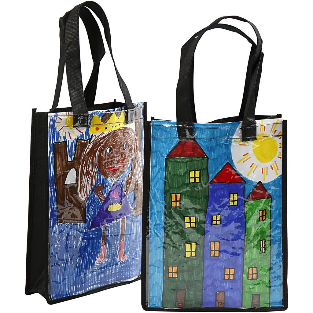 Creativ Company Stofftasche, Schwarz, 230×300×70 mm