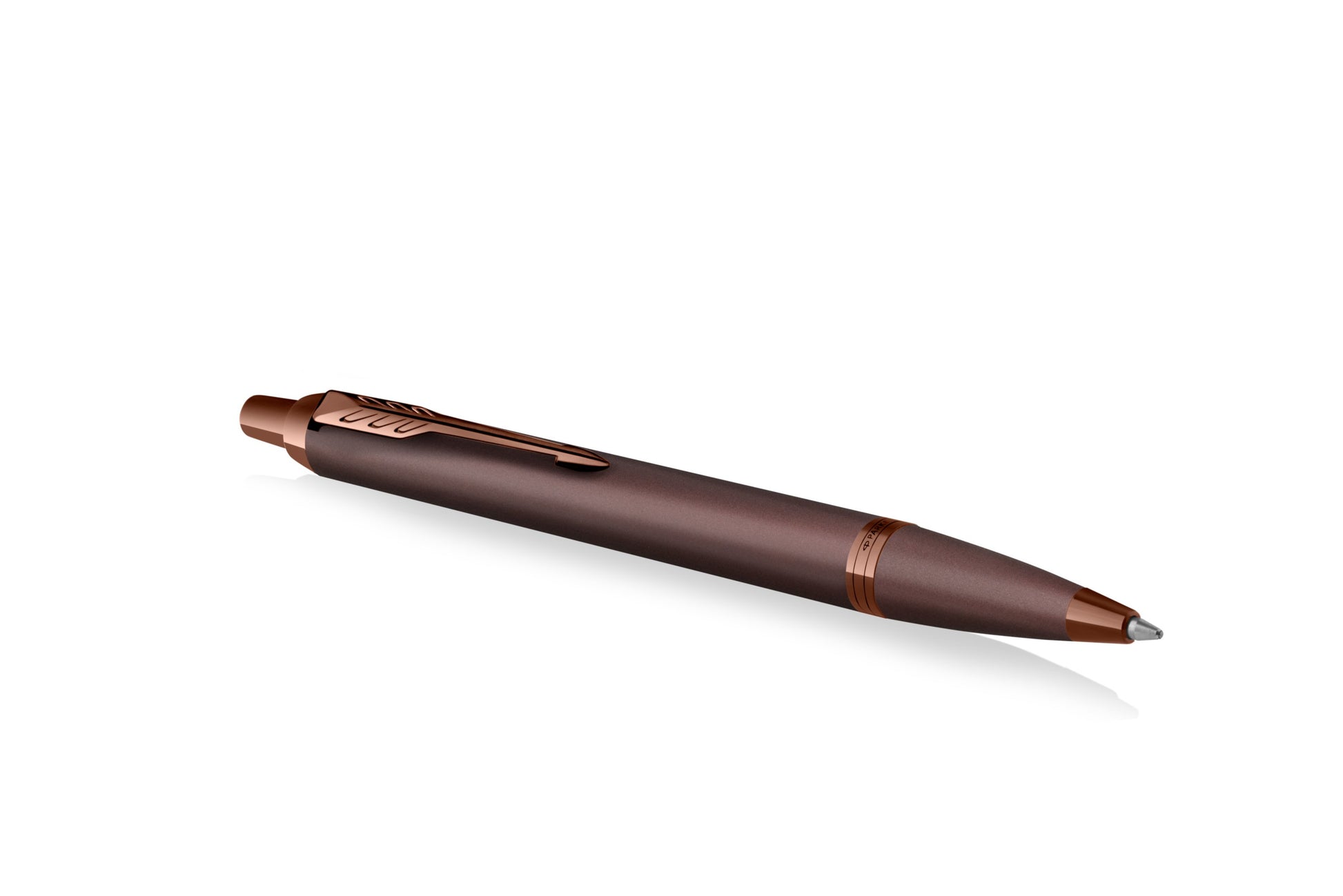 Parker IM Mono Burgundy Kugelschreiber – Blau, Druck, Edelstahl, Metallic, nachfüllbar