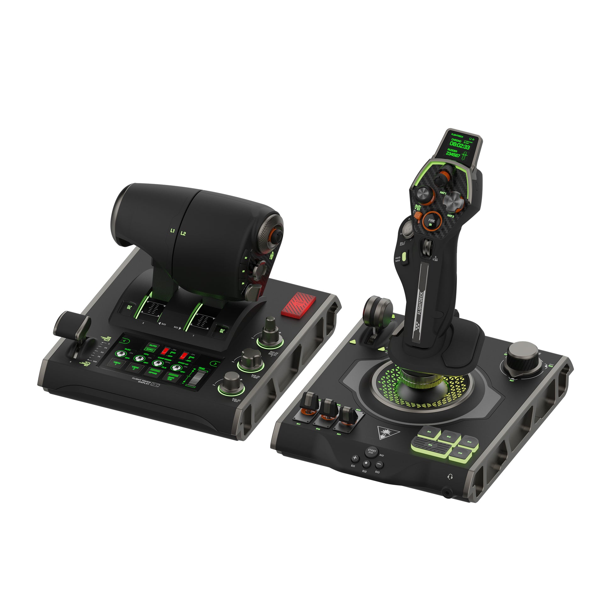Turtle Beach VelocityOne Flightdeck – Joystick – USB (kabelgebunden), Schwarz, für PC (Windows 10, Windows 11)