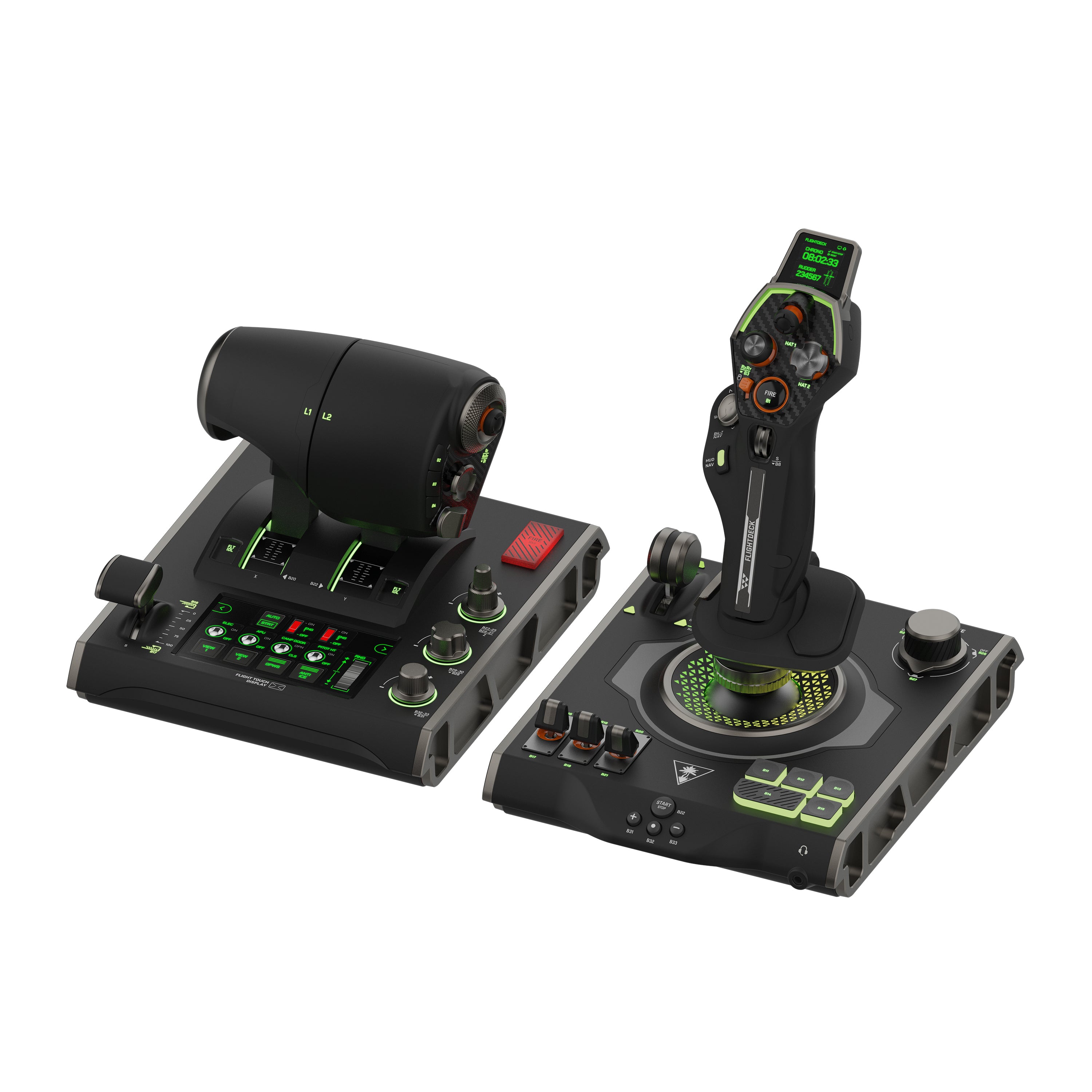 Turtle Beach VelocityOne Flightdeck – Joystick – USB (kabelgebunden), Schwarz, für PC (Windows 10, Windows 11)