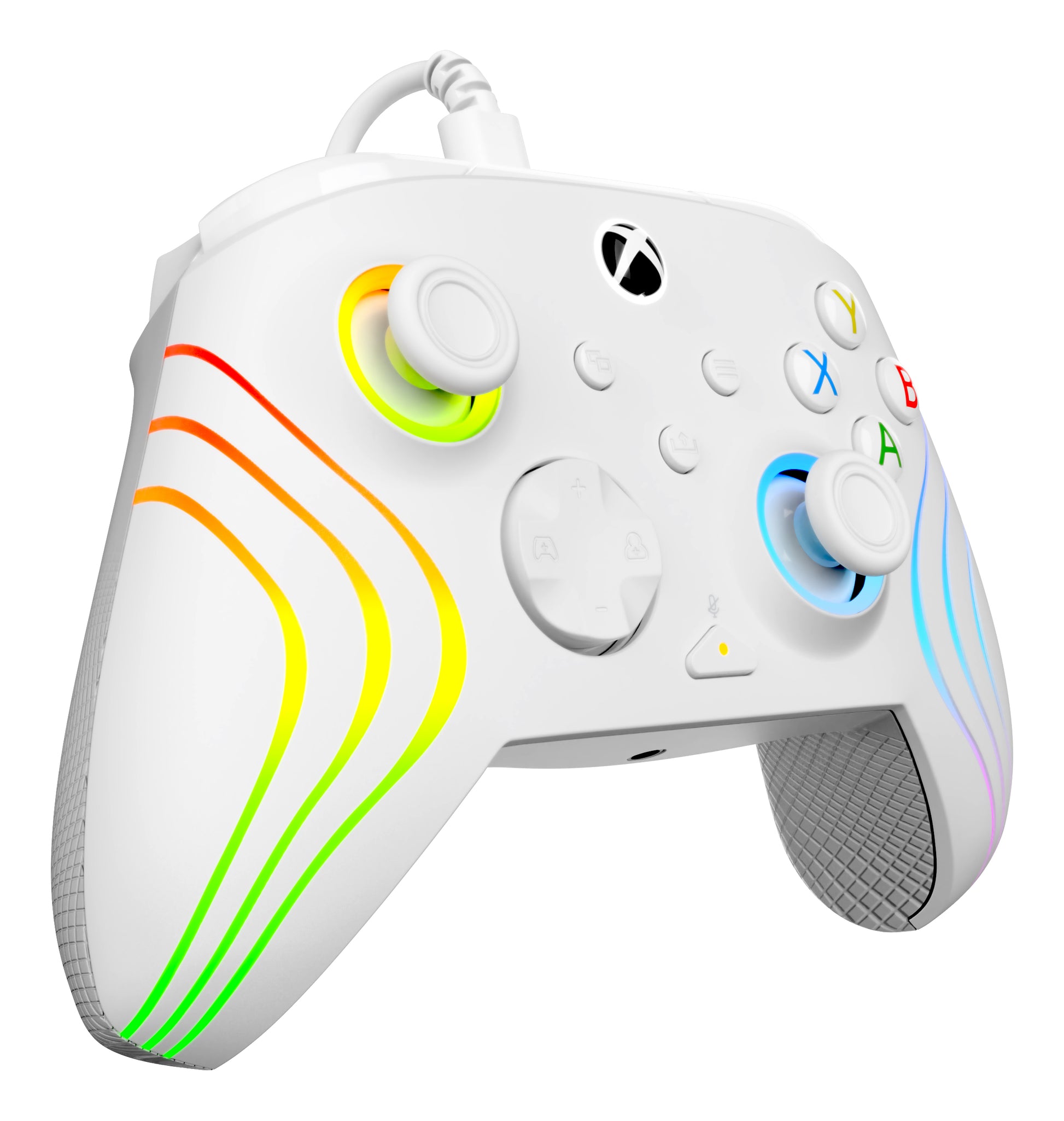 Turtle Beach Afterglow Wave – Gamepad – USB (kabelgebunden, USB-C) – RGB, 3 m Kabel – für Xbox & PC, Weiss