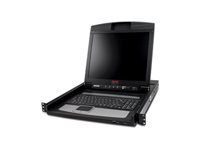 APC AP5717F – 17" Rack-LCD-Konsole – USB, PS/2, Layout FR – 1U