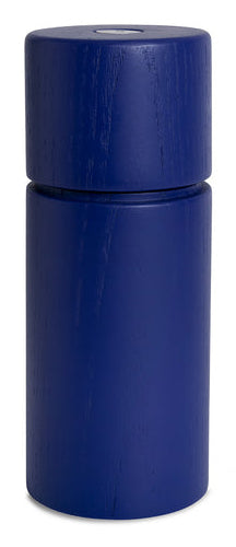 CrushGrind Salz-/Pfeffermühle Ø 5 × 12 cm, Eschenholz, Indigo, verstellbares Mahlen, Keramikmahlwerk