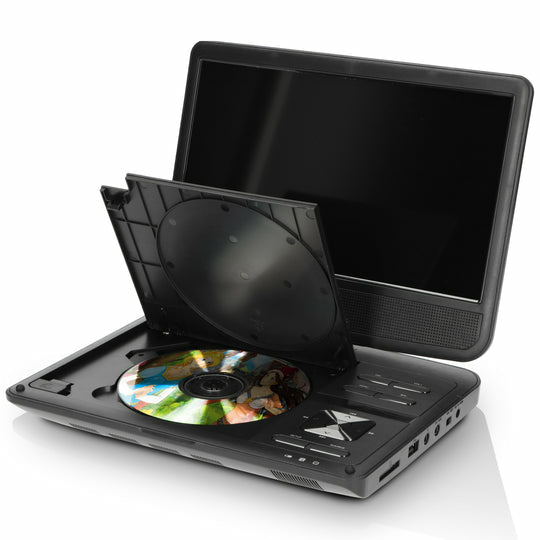 Lenco DVP-1046BK – 10,0" 1024 × 600 Portabler DVD-Player, Schwarz