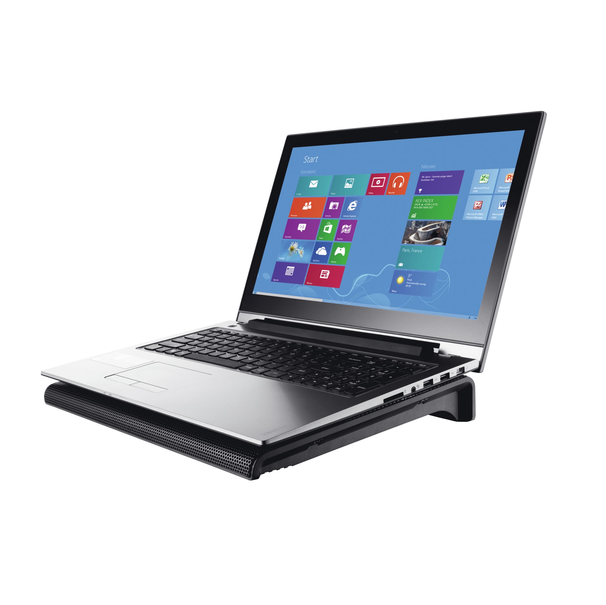 Trust Laptop-Ständer – bis 17,3", mit 2 Lüftern, USB – Schwarz