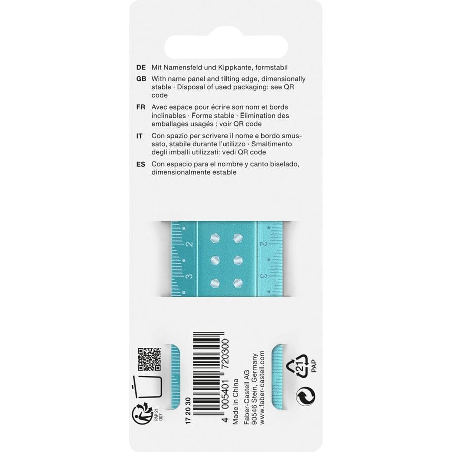 Faber-Castell Lineal – Kunststoff – 38 cm – Facette