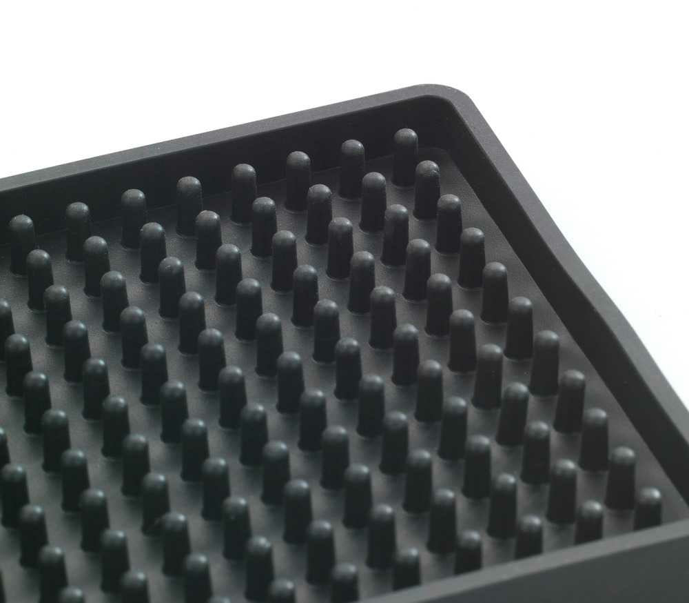 WENKO Abtropfmatte Maxi – Thermoplast – Schwarz – 40 × 1 × 30 cm